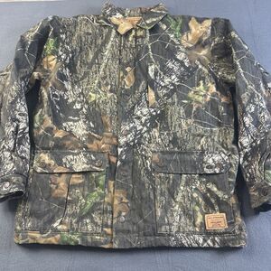 Levi Strauss Canvas Camo Jacket Mens Large Mossy Oak Lined Signature Field Gear